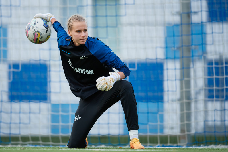 Тренировка женской команды перед матчем с ЖФК «Рязань-ВДВ»