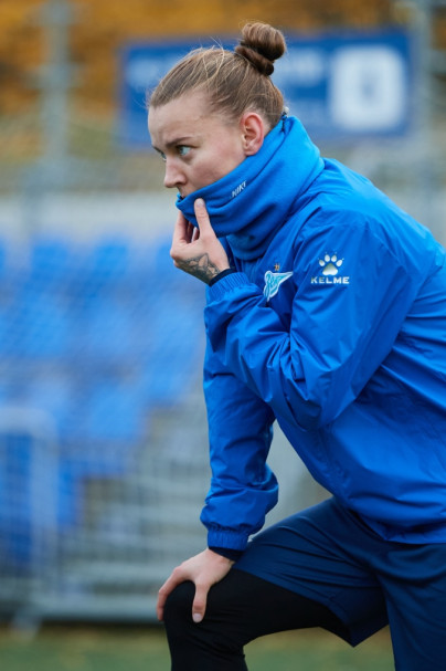 Тренировка женской команды перед матчем с ЖФК «Рязань-ВДВ»