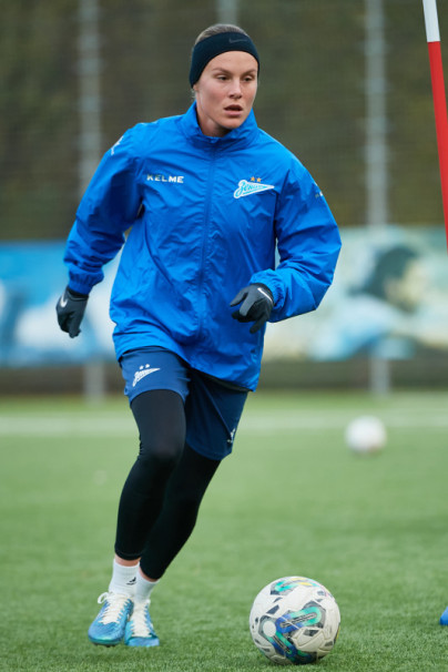 Тренировка женской команды перед матчем с ЖФК «Рязань-ВДВ»