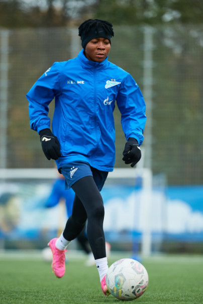 Тренировка женской команды перед матчем с ЖФК «Рязань-ВДВ»