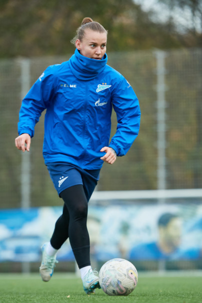 Тренировка женской команды перед матчем с ЖФК «Рязань-ВДВ»