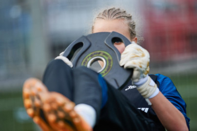 Тренировка женской команды перед матчем с ЖФК «Рязань-ВДВ»