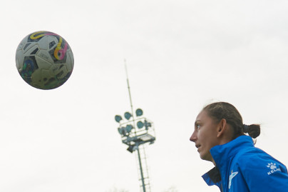 Тренировка женской команды перед матчем с ЖФК «Рязань-ВДВ»