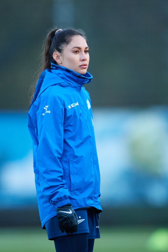 Тренировка женской команды перед матчем с «Рязанью-ВДВ»