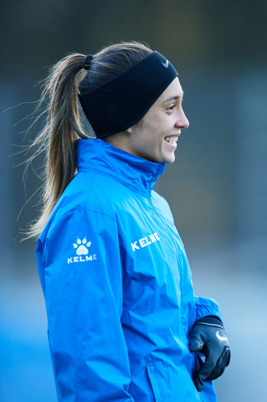 Тренировка женской команды перед матчем с «Рязанью-ВДВ»