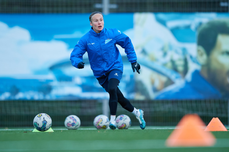 Тренировка женской команды перед матчем с «Рязанью-ВДВ»