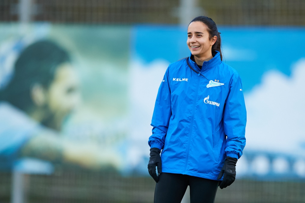 Тренировка женской команды перед матчем с «Рязанью-ВДВ»