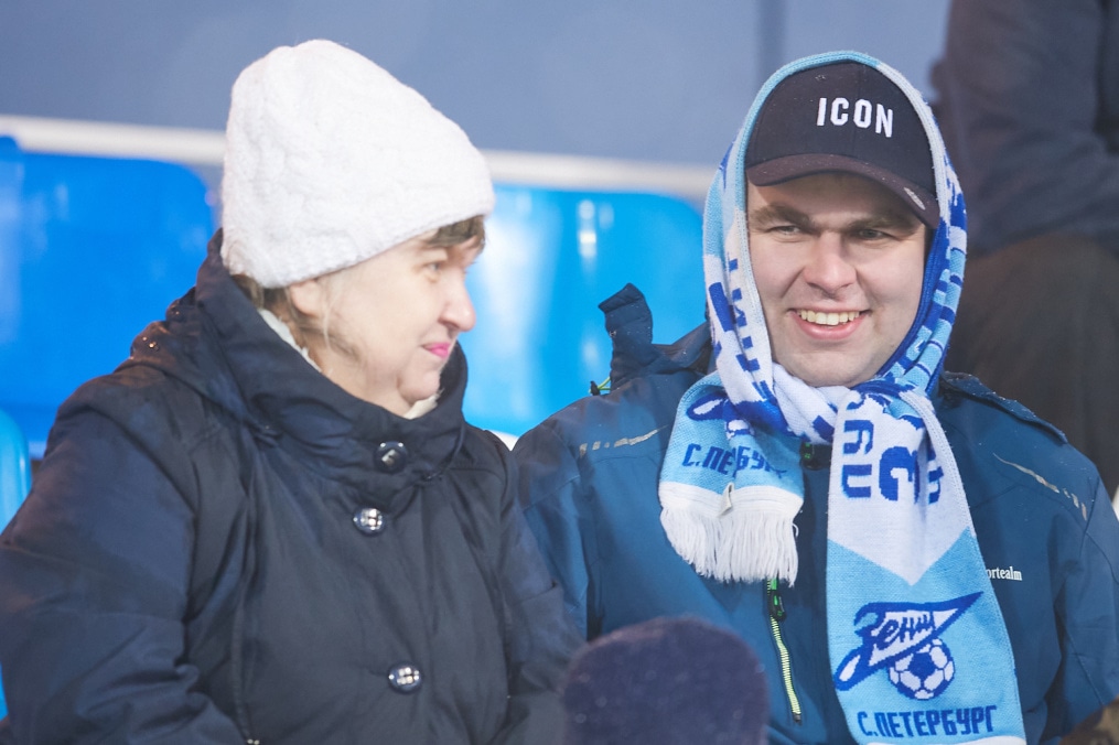 Болельщики на матче «Зенит» — «Рязань-ВДВ»