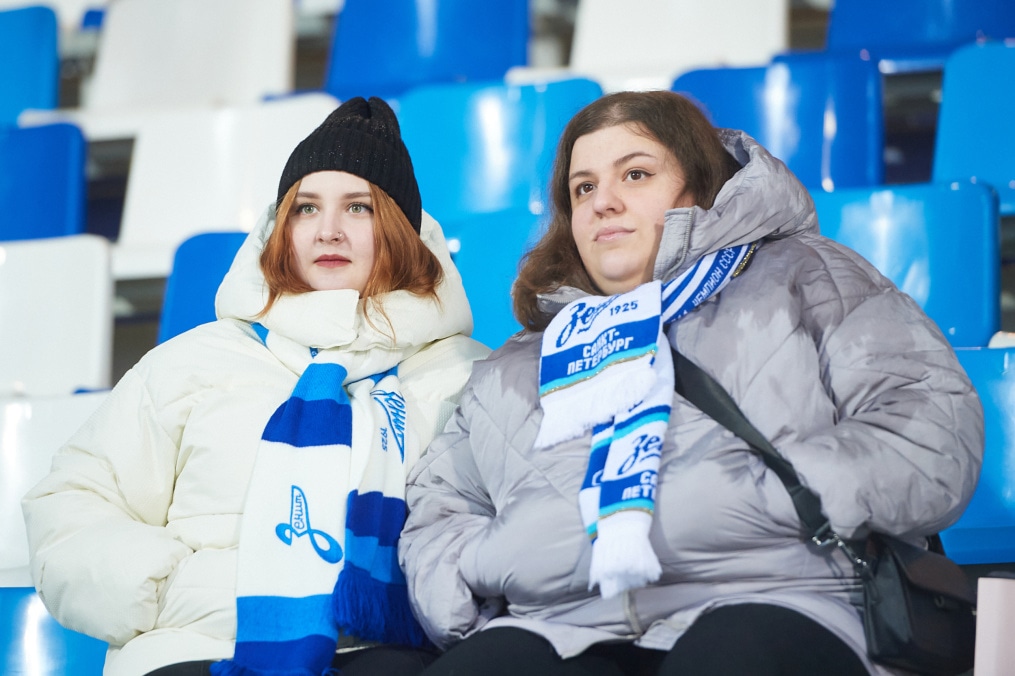 Болельщики на матче «Зенит» — «Рязань-ВДВ»