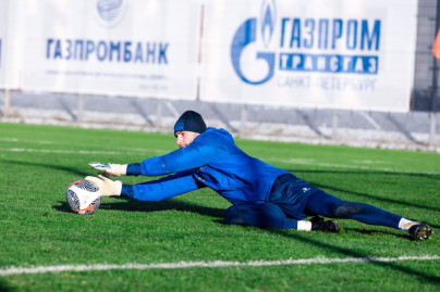 Тренировка «Зенита» перед кубковым матчем с «Ахматом»