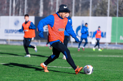 Тренировка «Зенита» перед кубковым матчем с «Ахматом»