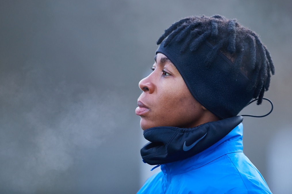 Тренировка женской команды перед матчем со «Звездой-2005»