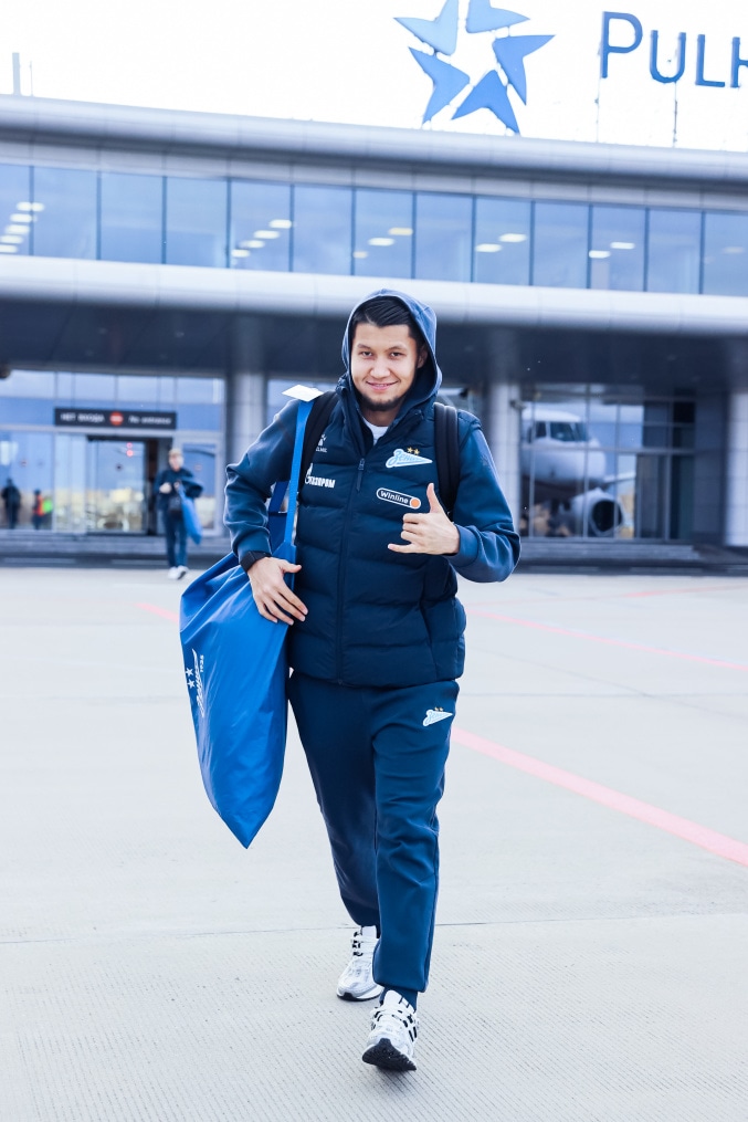 Вылет команды на матч с «Оренбургом»