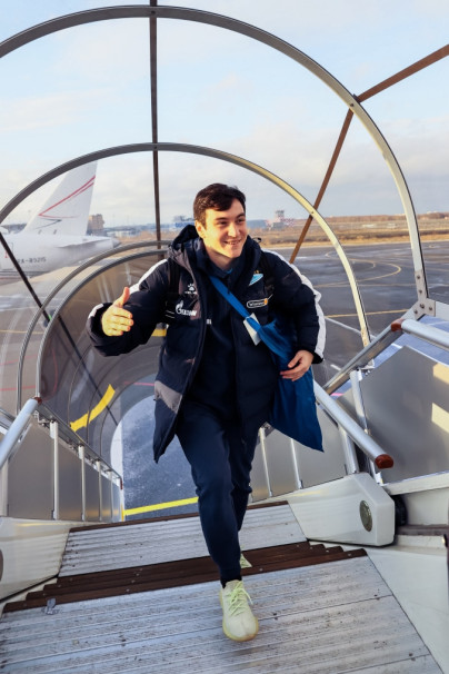 Вылет команды на матч с «Оренбургом»