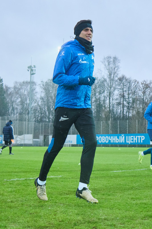 Тренировка «Зенита» перед выездом на кубковый матч с «Ахматом»