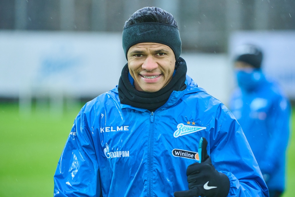 Тренировка «Зенита» перед выездом на кубковый матч с «Ахматом»