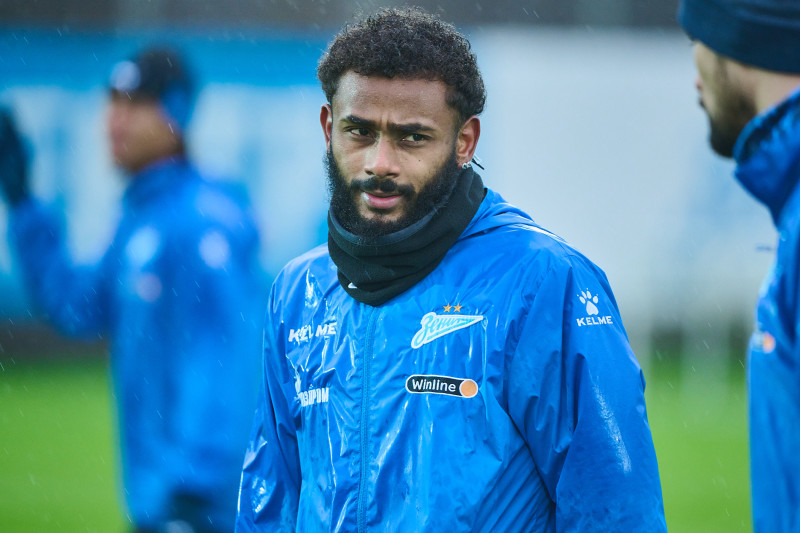 Тренировка «Зенита» перед выездом на кубковый матч с «Ахматом»