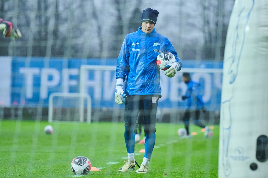 Тренировка «Зенита» перед выездом на кубковый матч с «Ахматом»