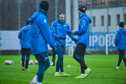 Тренировка «Зенита» перед выездом на кубковый матч с «Ахматом»