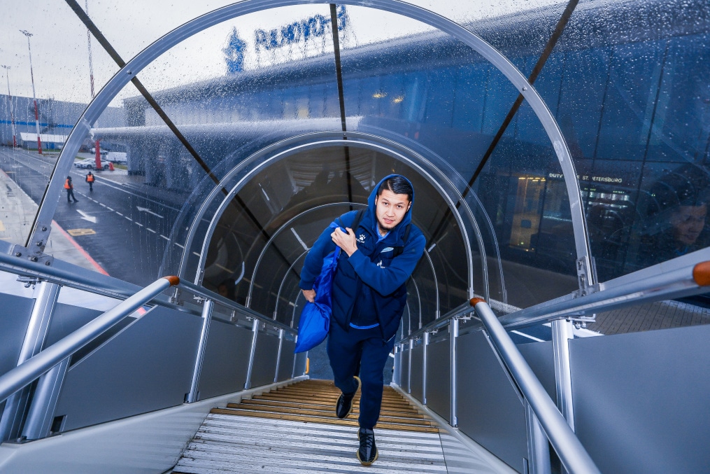 Вылет команды на кубковый матч с «Ахматом»