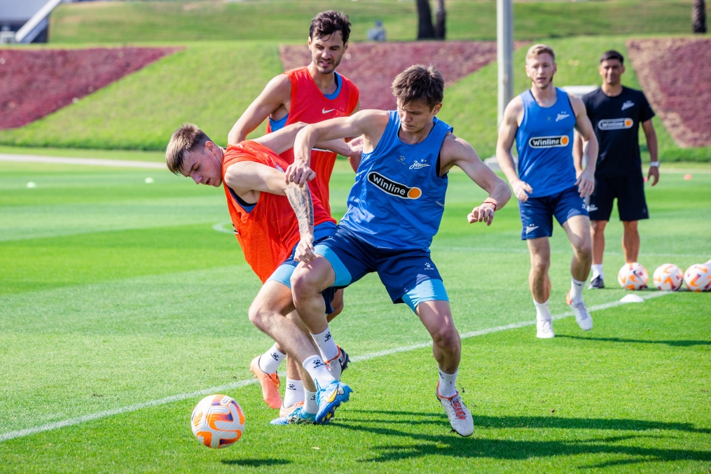 Зимние «Газпром» — тренировочные сборы 2025: 18 января, утренняя тренировка