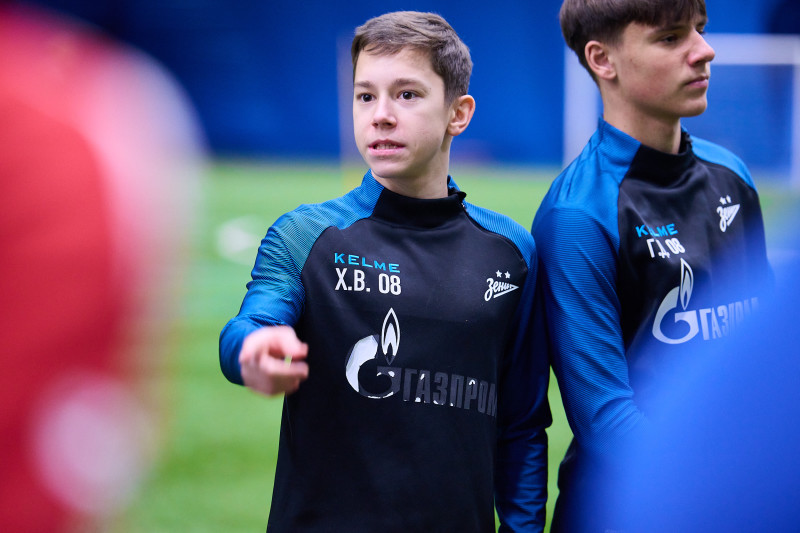 Тренировка «Зенита»-2009 и «Зенита»-2008 в «Газпром»-Академии