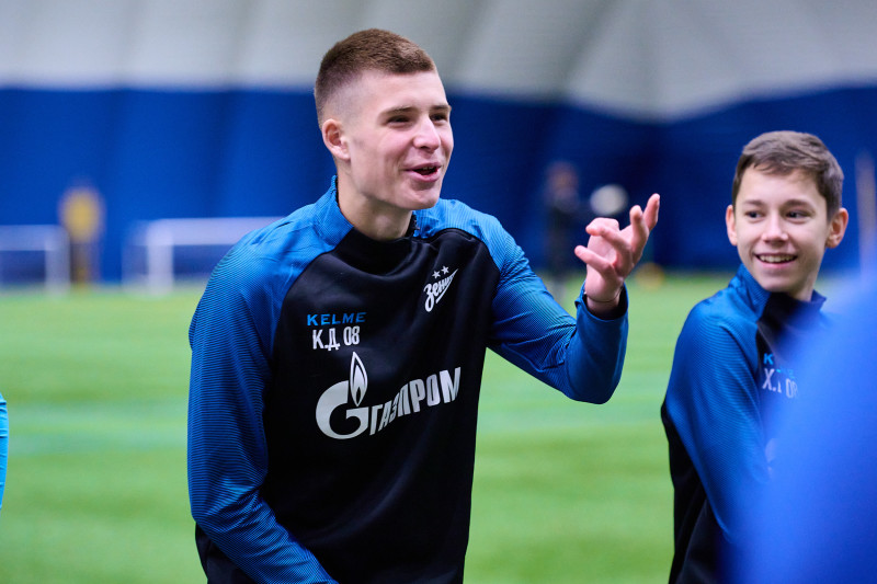 Тренировка «Зенита»-2009 и «Зенита»-2008 в «Газпром»-Академии