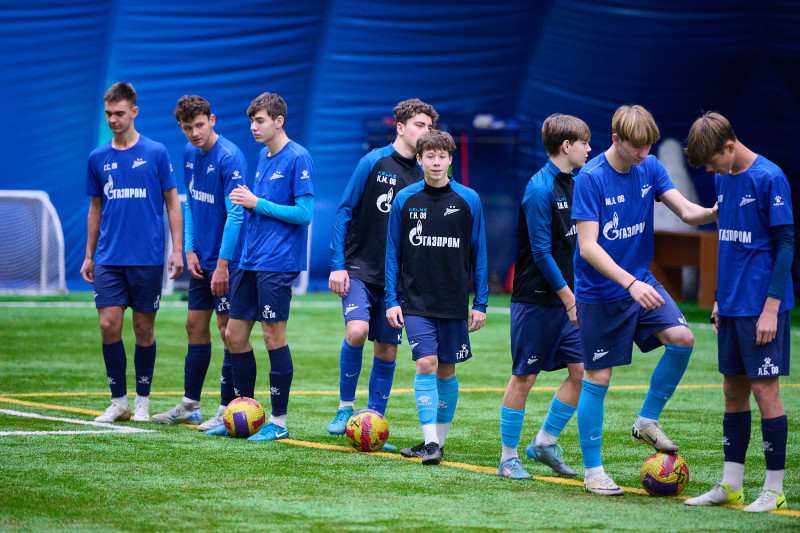 Тренировка «Зенита»-2009 и «Зенита»-2008 в «Газпром»-Академии