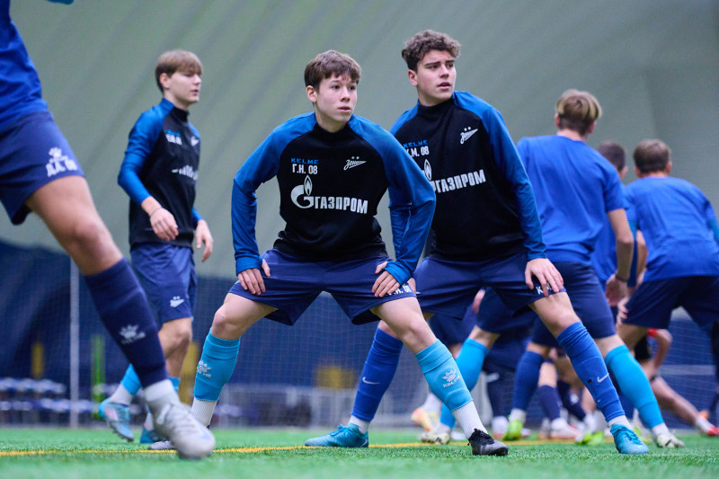 Тренировка «Зенита»-2009 и «Зенита»-2008 в «Газпром»-Академии