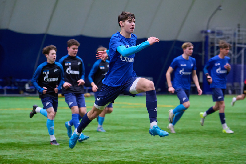 Тренировка «Зенита»-2009 и «Зенита»-2008 в «Газпром»-Академии