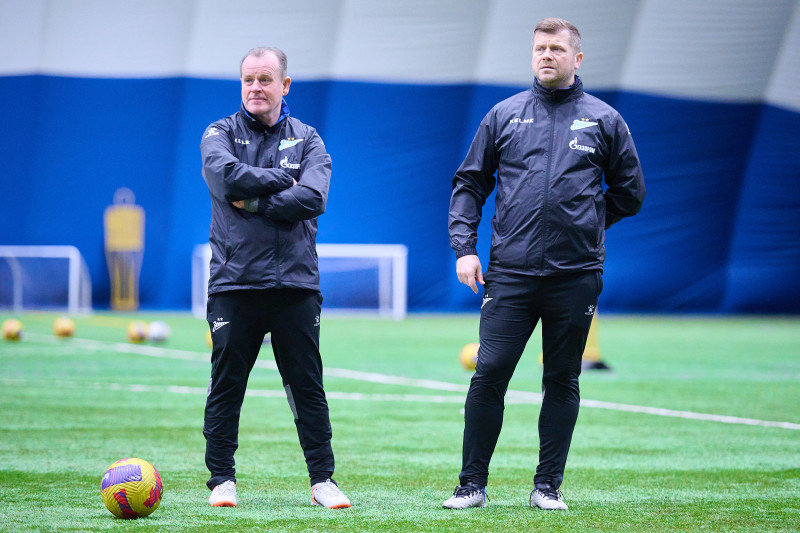 Тренировка «Зенита»-2009 и «Зенита»-2008 в «Газпром»-Академии