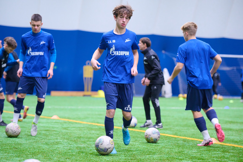 Тренировка «Зенита»-2009 и «Зенита»-2008 в «Газпром»-Академии