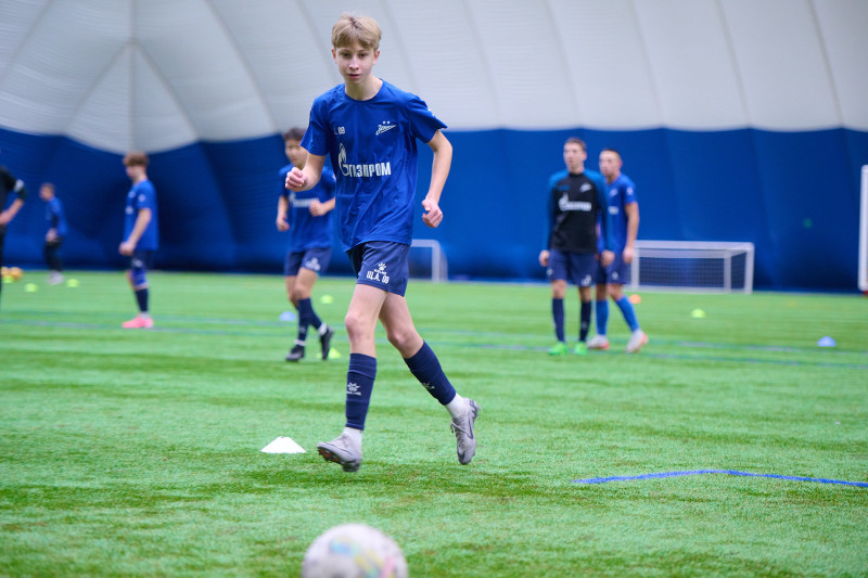 Тренировка «Зенита»-2009 и «Зенита»-2008 в «Газпром»-Академии