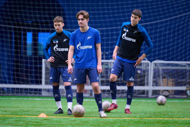 Тренировка «Зенита»-2009 и «Зенита»-2008 в «Газпром»-Академии