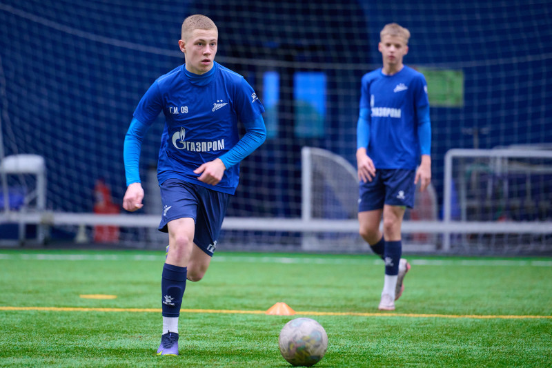 Тренировка «Зенита»-2009 и «Зенита»-2008 в «Газпром»-Академии