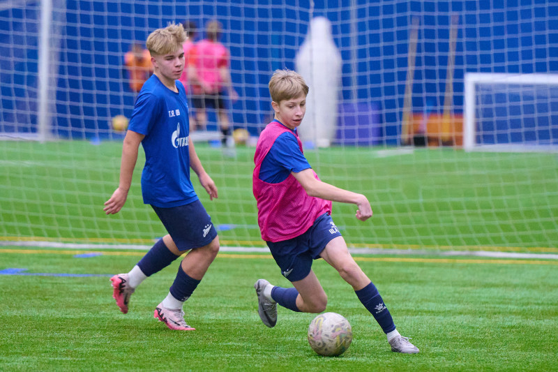 Тренировка «Зенита»-2009 и «Зенита»-2008 в «Газпром»-Академии