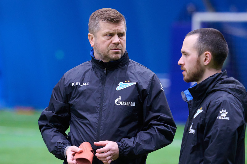 Тренировка «Зенита»-2009 и «Зенита»-2008 в «Газпром»-Академии