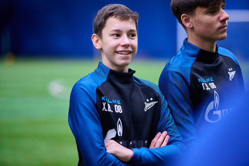 Тренировка «Зенита»-2009 и «Зенита»-2008 в «Газпром»-Академии