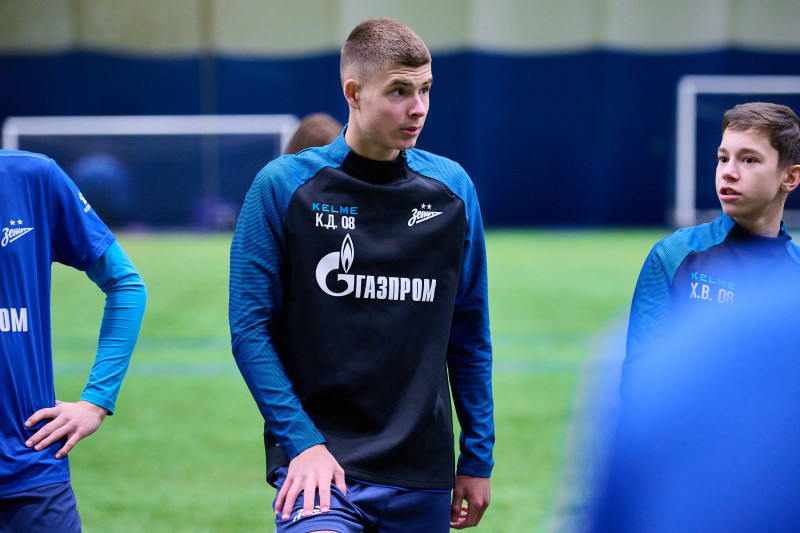 Тренировка «Зенита»-2009 и «Зенита»-2008 в «Газпром»-Академии