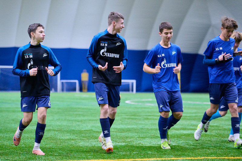 Тренировка «Зенита»-2009 и «Зенита»-2008 в «Газпром»-Академии