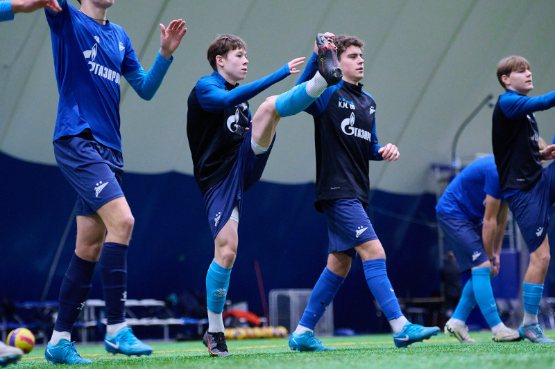 Тренировка «Зенита»-2009 и «Зенита»-2008 в «Газпром»-Академии