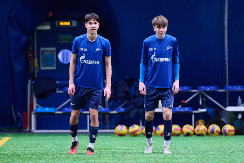Тренировка «Зенита»-2009 и «Зенита»-2008 в «Газпром»-Академии