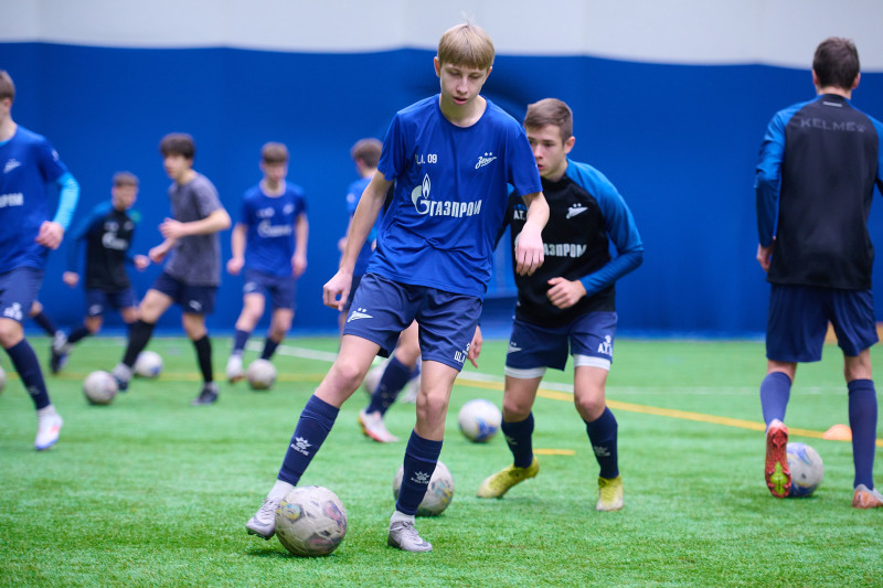 Тренировка «Зенита»-2009 и «Зенита»-2008 в «Газпром»-Академии