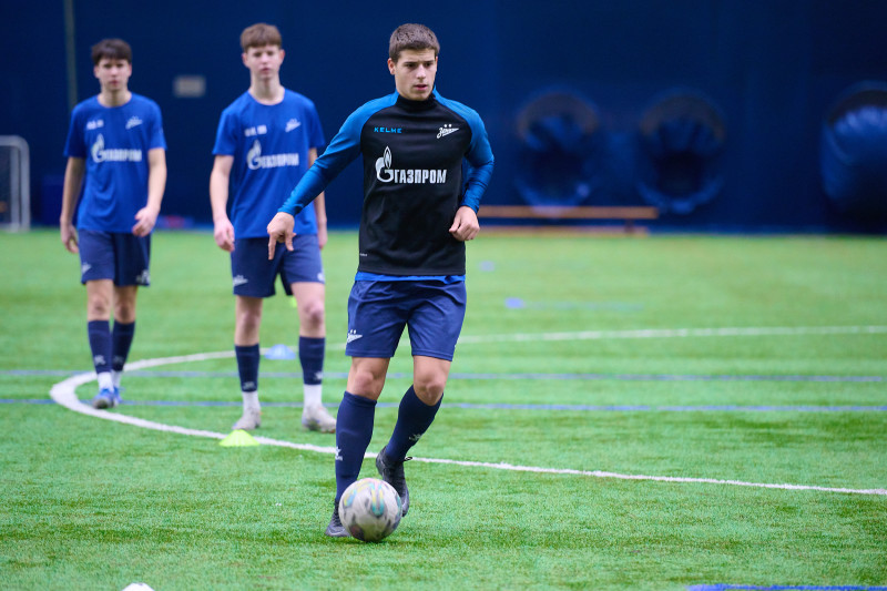 Тренировка «Зенита»-2009 и «Зенита»-2008 в «Газпром»-Академии