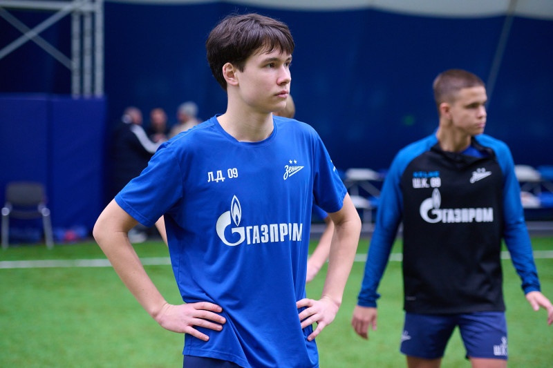 Тренировка «Зенита»-2009 и «Зенита»-2008 в «Газпром»-Академии