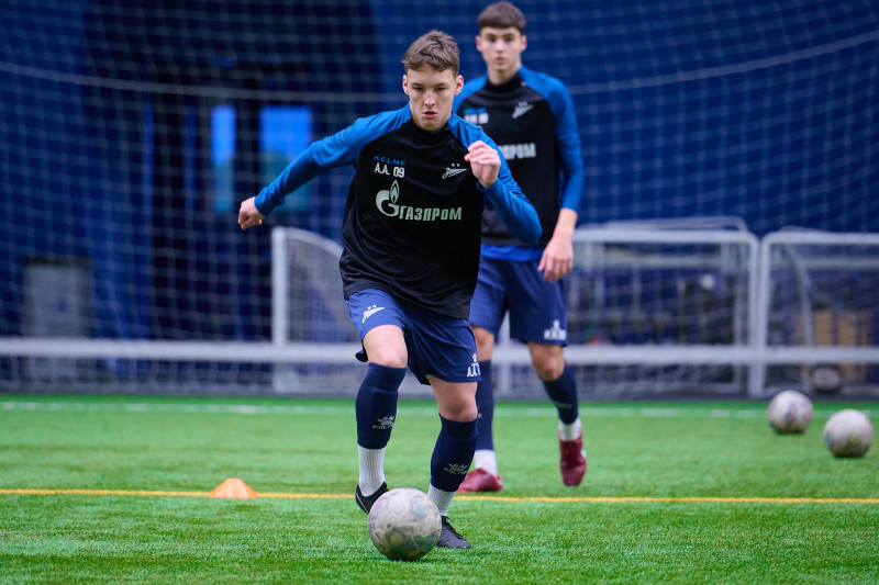 Тренировка «Зенита»-2009 и «Зенита»-2008 в «Газпром»-Академии