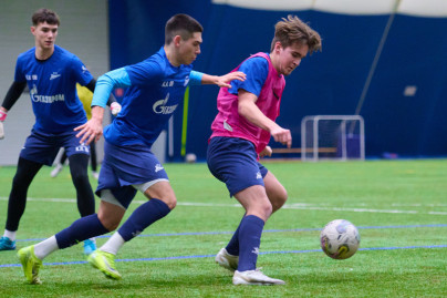 Тренировка «Зенита»-2009 и «Зенита»-2008 в «Газпром»-Академии