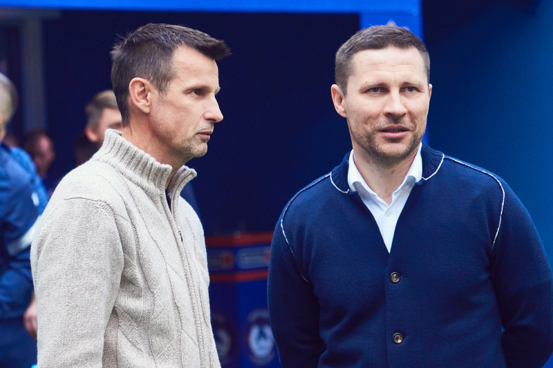 Сергей Семак на матче «Зенит» — БАТЭ