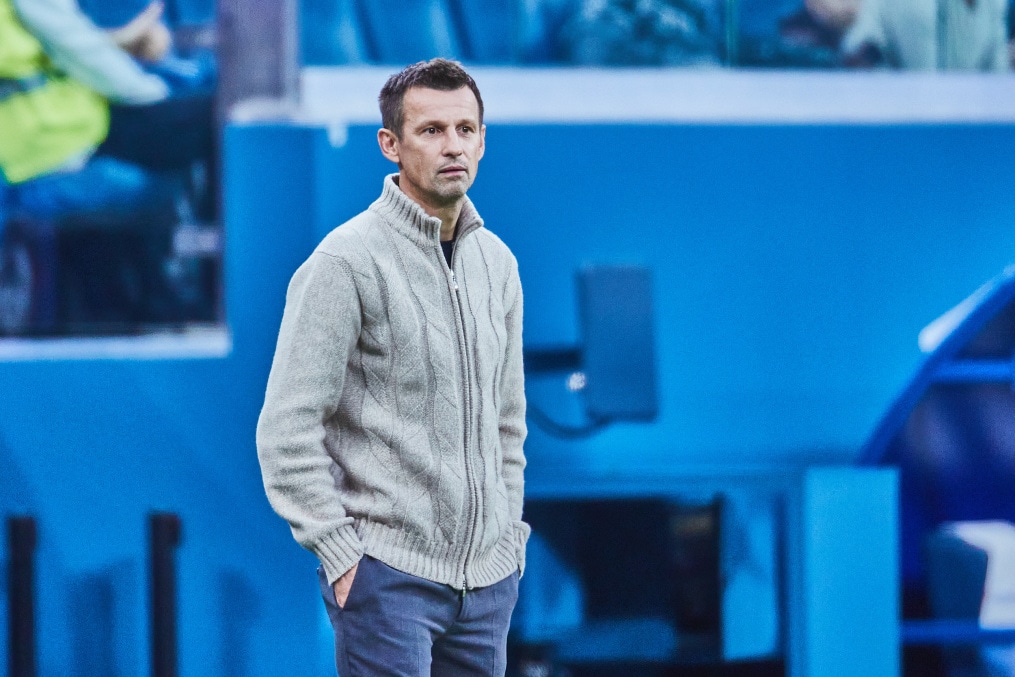 Сергей Семак на матче «Зенит» — БАТЭ