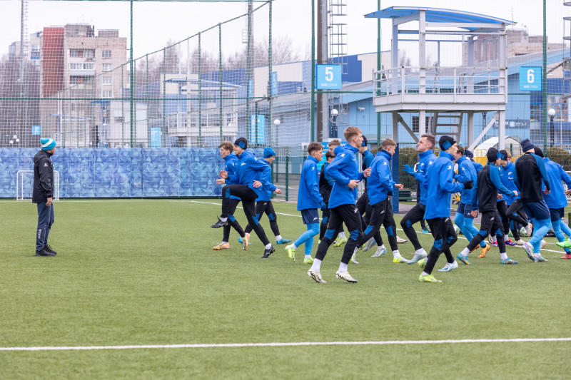 Тренировка «Зенита»-м в «Газпром»-Академии ФК «Зенит»